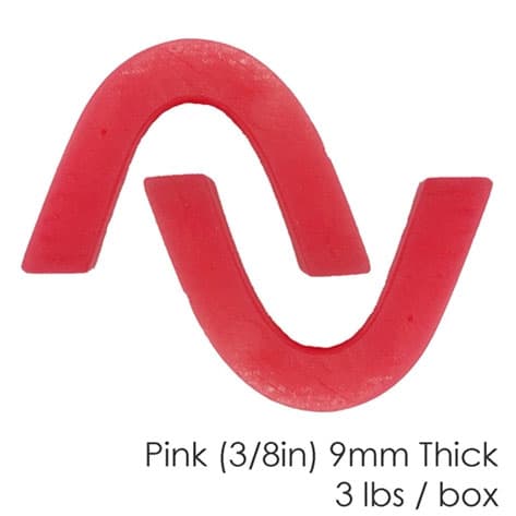 BesQual Bite Blocks, Pink, 3/8" Pre-Shaped U Blocks, 100/Pk - BesQual Bite Blocks - Pink 3/8" 100/Pk. Pre-shaped U blocks that can be easily - Image 1