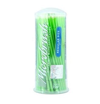Microbrush Tube Series Applicators, Regular, Green, 100/Pk, MRG100 thumbnail 8