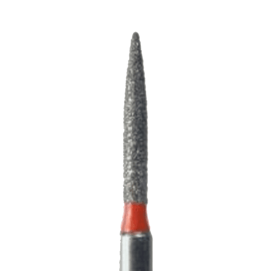 Microcopy NeoDiamond Flame 1512.8F Disposable Diamond Bur, Fine Grit, Friction Grip, 1.2mm Diameter, 8.0mm Length, 25/Pack, #862-012 thumbnail 4
