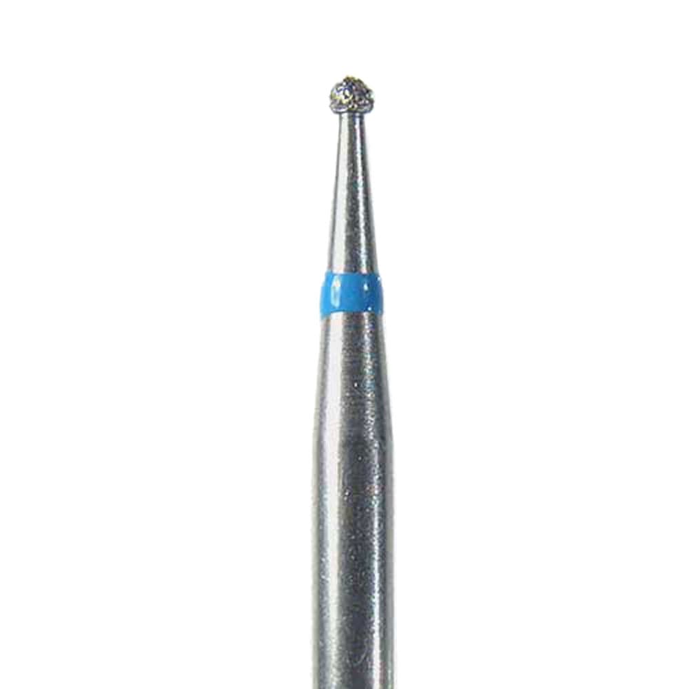 NeoDiamond® FG Diamond Bur, Round (Ball) #801, Medium Grit, Blue Ring, 1.0 mm Diameter, 0.8 mm Head Length, 25/Pkg, 0110M thumbnail 4
