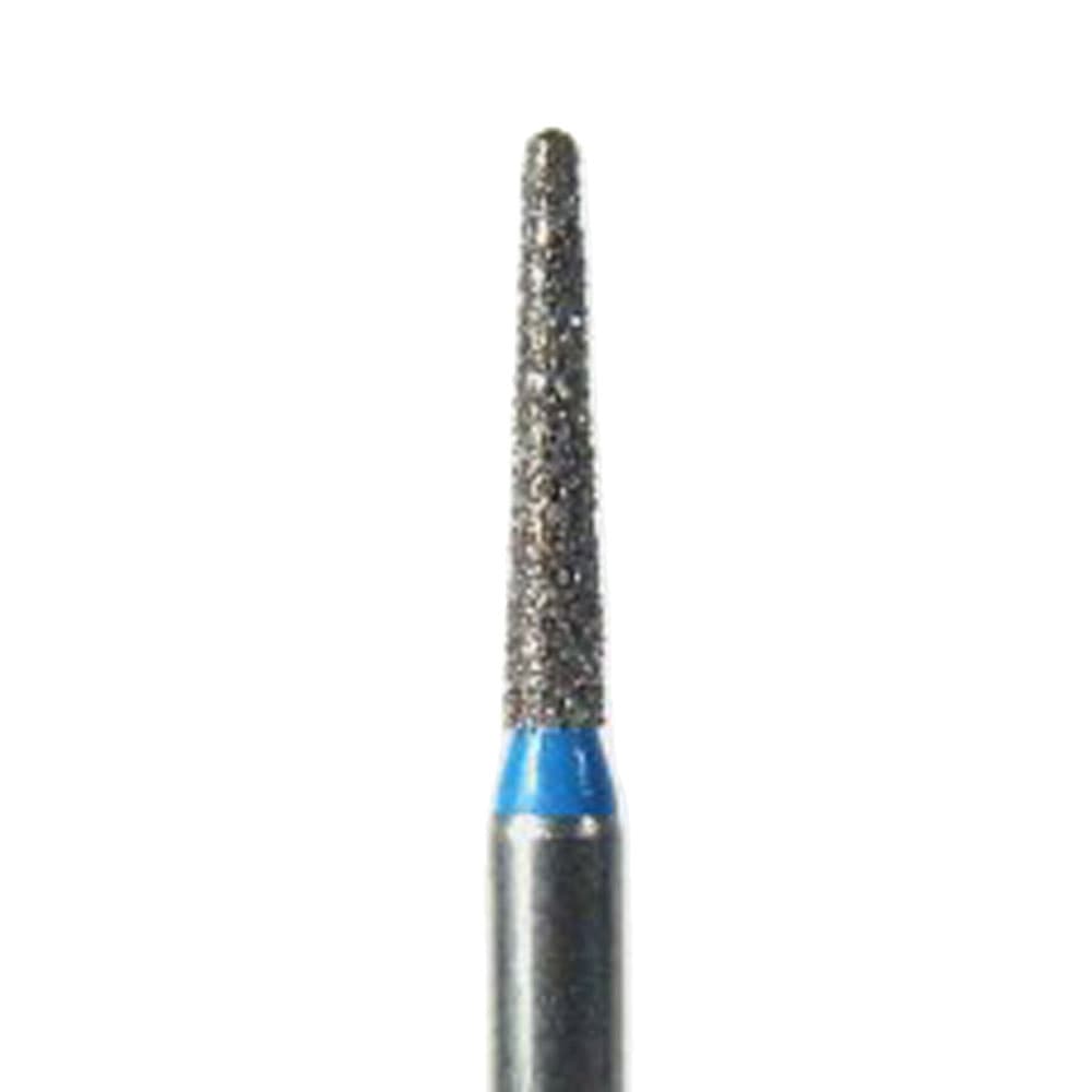 NeoDiamond® FG Diamond Bur, Round End Taper, Medium Grit, #856 (1112.7M), 1.2 mm Diameter, 7.0 mm Length, Blue Ring, 25/Pkg thumbnail 5