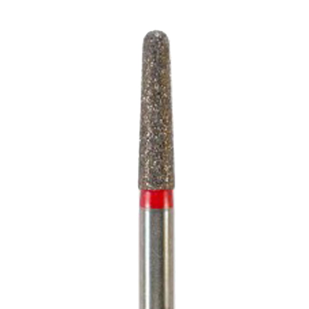 NeoDiamond® FG Diamond Bur, Round End Taper, Fine Grit, #856 (1118.7F), 1.8 mm Diameter, 7.0 mm Length, Friction Grip, Red Ring, 25/Pkg thumbnail 4