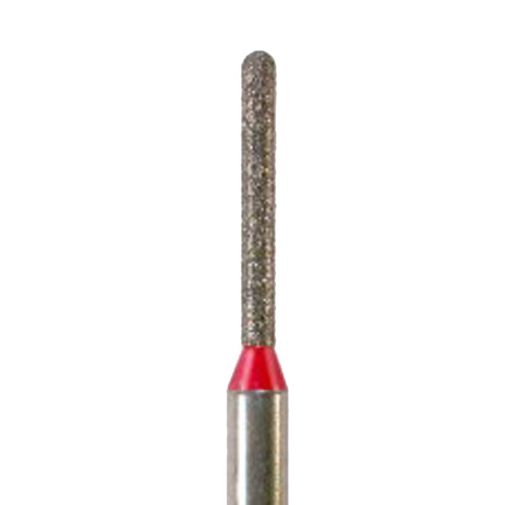 NeoDiamond® Crown/Bridge & Operative Diamond Burs – FG, Cylinder, Fine, Red, Round End Cylinder, #881, 0.9 mm Diameter, 7.0 mm Length, 25/Pkg, 1210.7F thumbnail 4