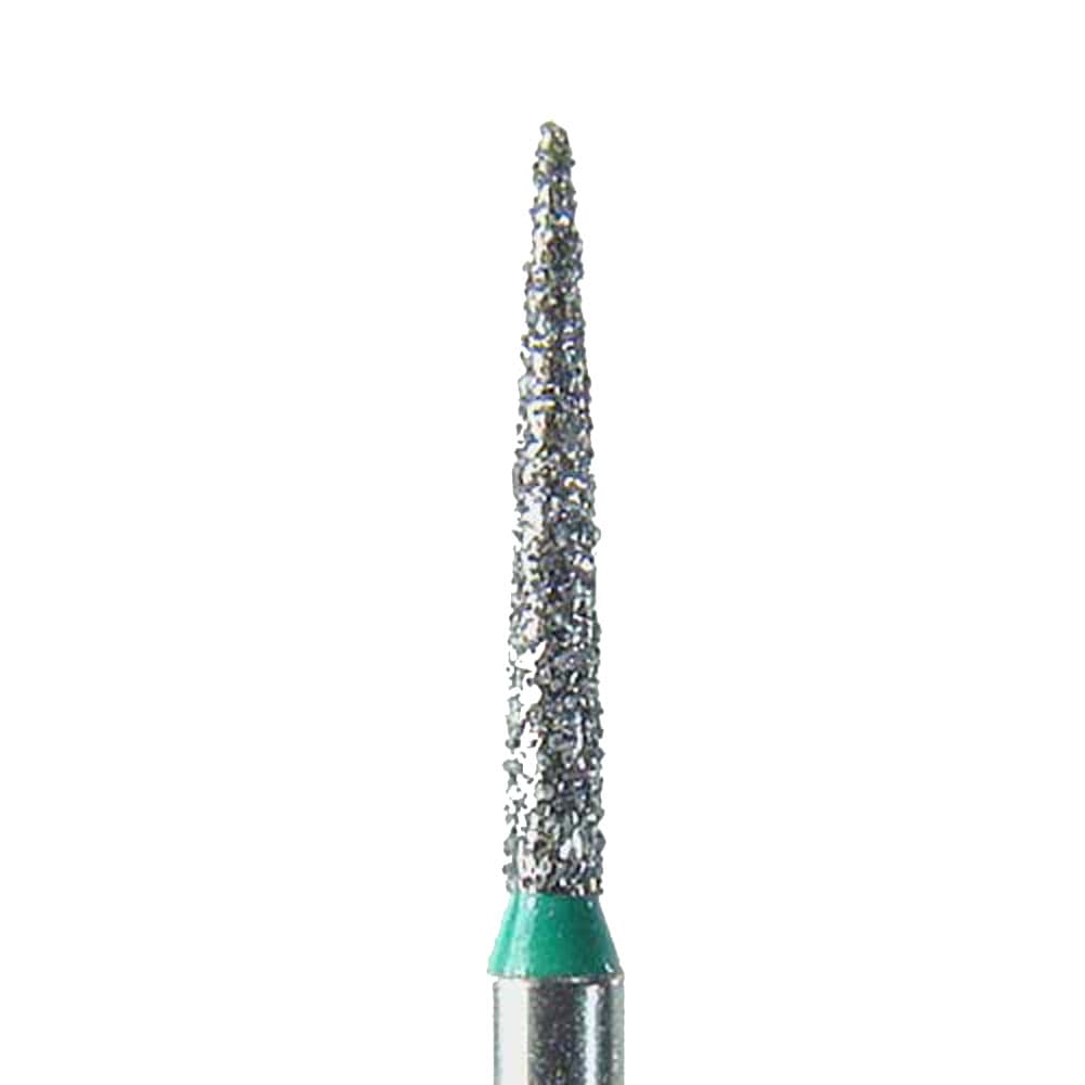NeoDiamond® Crown/Bridge & Operative Diamond Burs – FG, Flame, Coarse, Green, #862 (1510.8C), 1.0 mm Diameter, 8.0 mm Length, 25/Pkg thumbnail 4