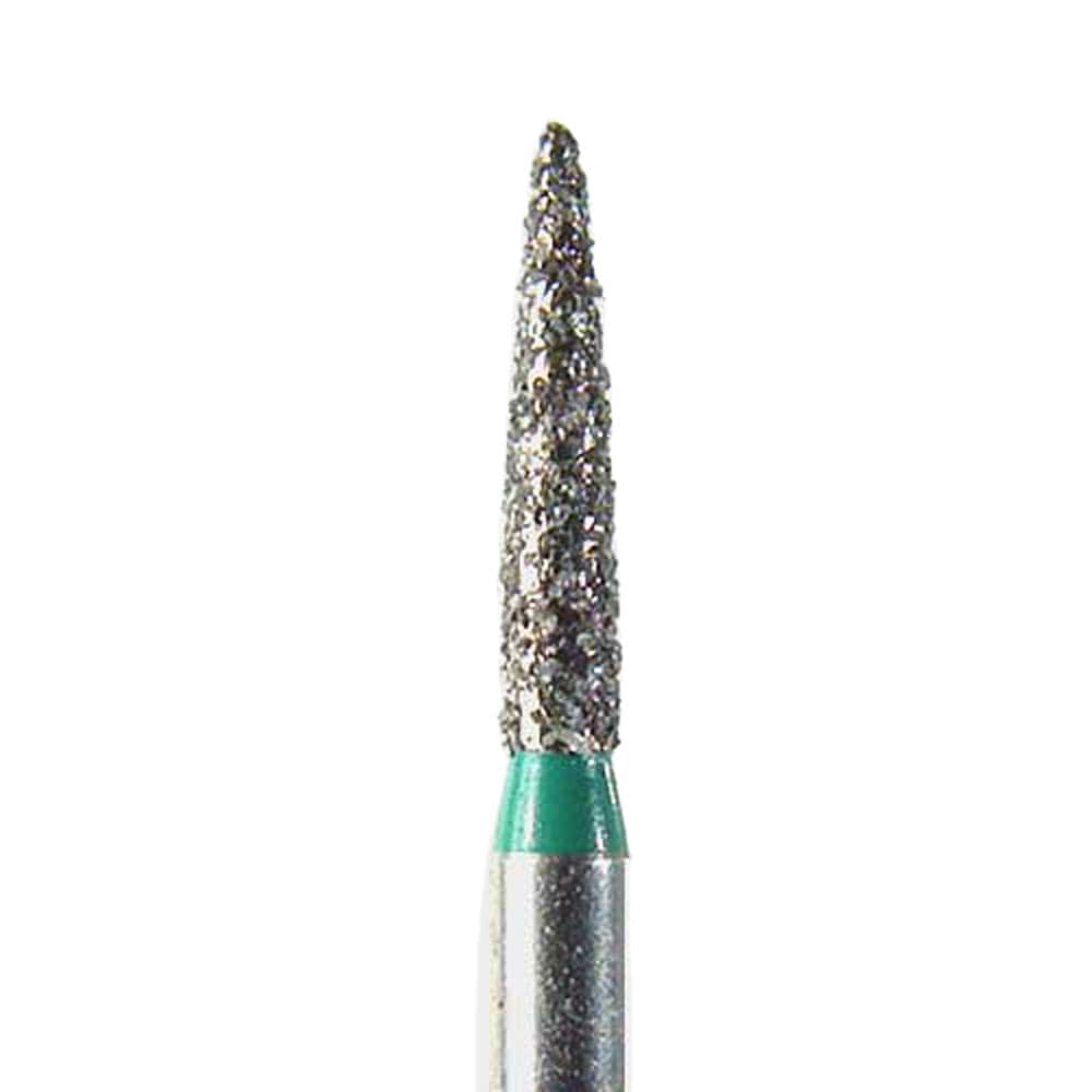 NeoDiamond® Crown/Bridge & Operative Diamond Burs – FG, Flame, Coarse, Green, #862, 1.2 mm Diameter, 6.0 mm Length, 25/Pkg, 1512.6CS thumbnail 3