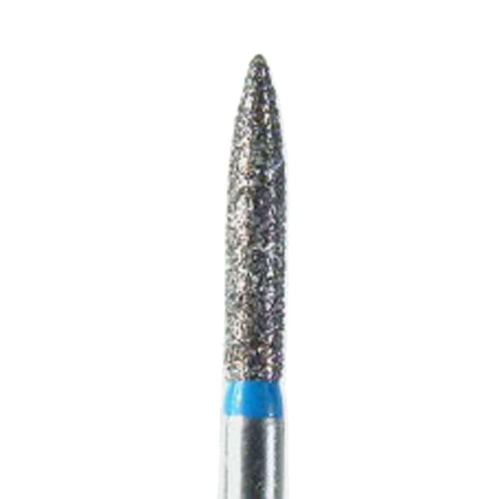 NeoDiamond® Crown/Bridge & Operative Diamond Burs – FG, Flame, Medium Grit, Blue Ring, #862 (1516.8M), 1.6 mm Diameter, 8.0 mm Length, 25/Pkg thumbnail 4