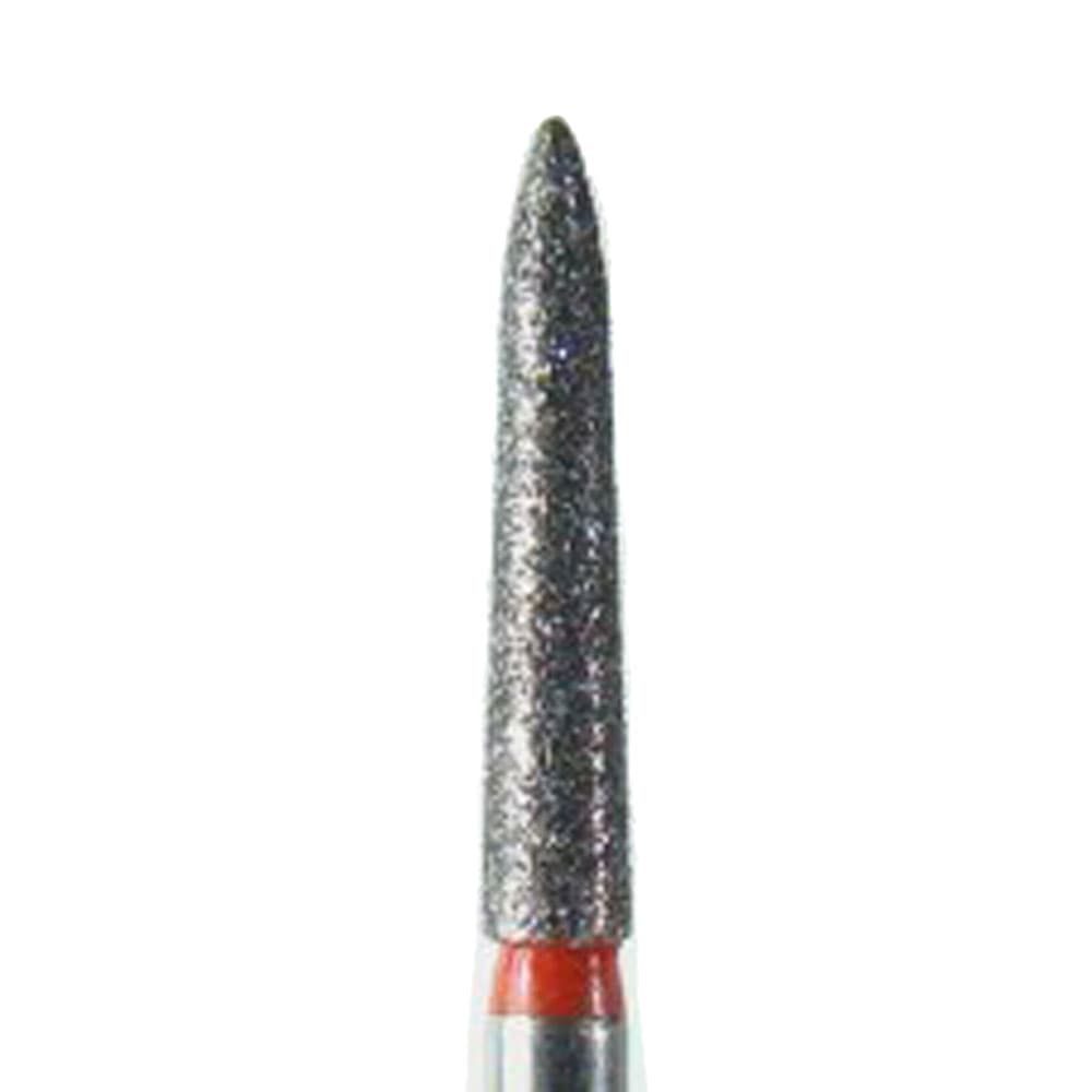 NeoDiamond® Crown/Bridge & Operative Diamond Burs – FG, Flame, Fine, Red, #862, 1.8 mm Diameter, 9.0 mm Length, 25/Pkg, 1518.9F thumbnail 5