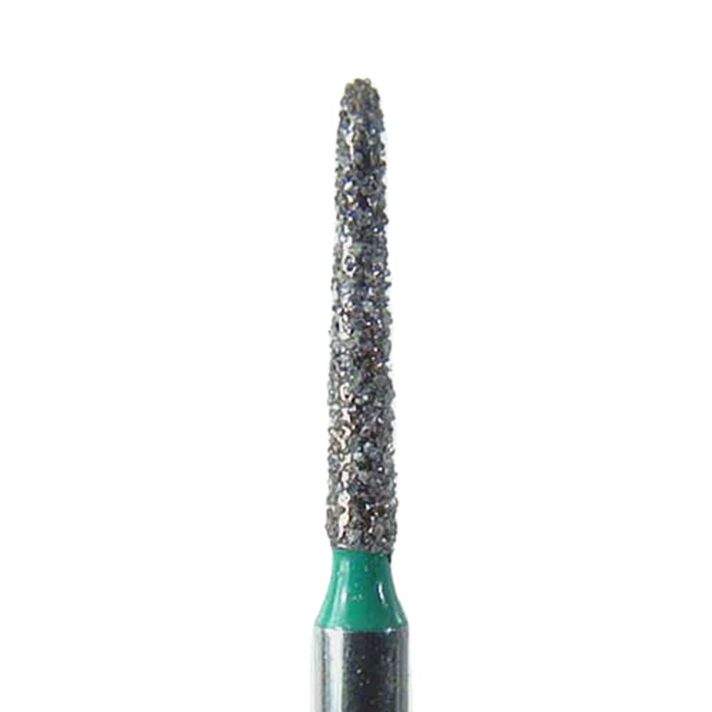 NeoDiamond FG Diamond Bur, Coarse, Pointed Taper, #878 (1712.8C), 1.2 mm Diameter, 8.0 mm Length, Green Ring, 25/Pkg thumbnail 6
