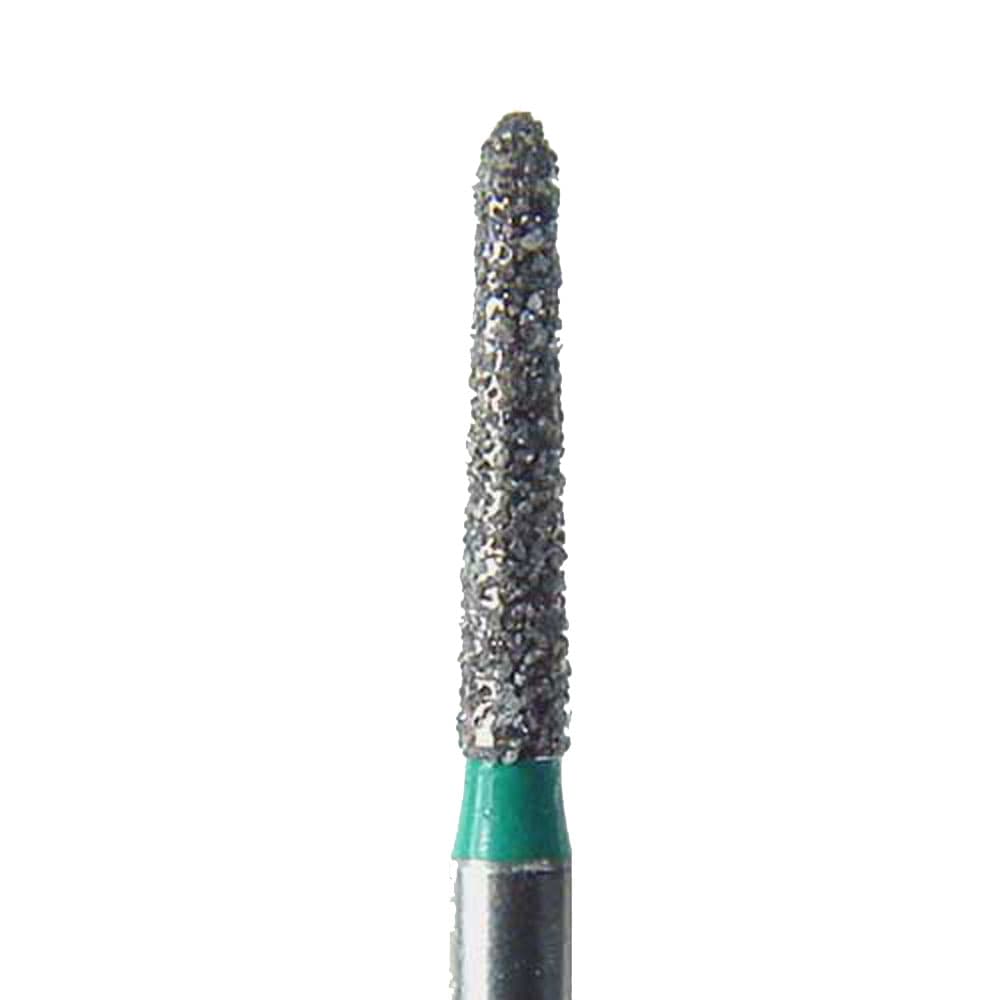 NeoDiamond FG Diamond Bur, Coarse Grit, Pointed Taper, #878 (1714.8C), 1.4 mm Diameter, 8.0 mm Length, 25/Pkg, Green Ring thumbnail 4