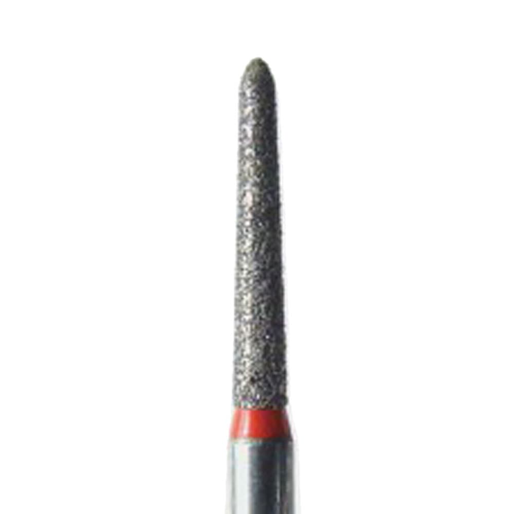 NeoDiamond® Crown/Bridge & Operative Diamond Bur, FG, Fine Grit, Pointed Taper Cone, #878 (1714.8F), 1.4 mm Diameter, 8.0 mm Length, Red Ring, 25/Pkg thumbnail 4