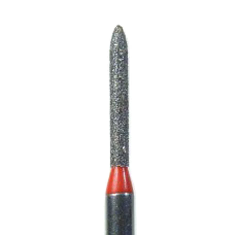 NeoDiamond® Crown/Bridge & Operative Diamond Bur, FG, Fine Grit, Modified Beveled Cylinder, #878 (1800.8F), 1.2 mm Diameter, 8.0 mm Length, Red Ring, 25/Pkg thumbnail 4