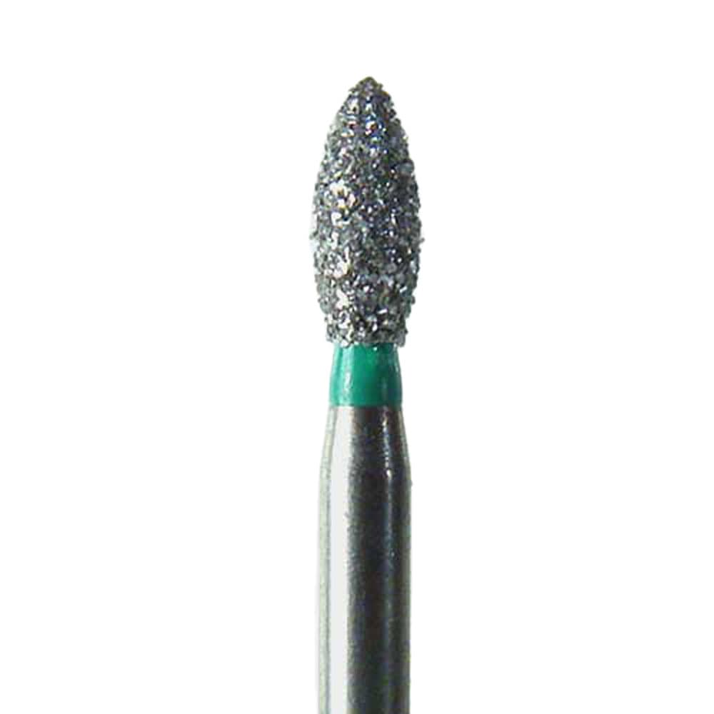 NeoDiamond® FG Diamond Bur, Football Shape, Coarse Grit, Green Ring, #368 (1920C), 2.0 mm Diameter, 5.0 mm Length, 25/Pkg thumbnail 5
