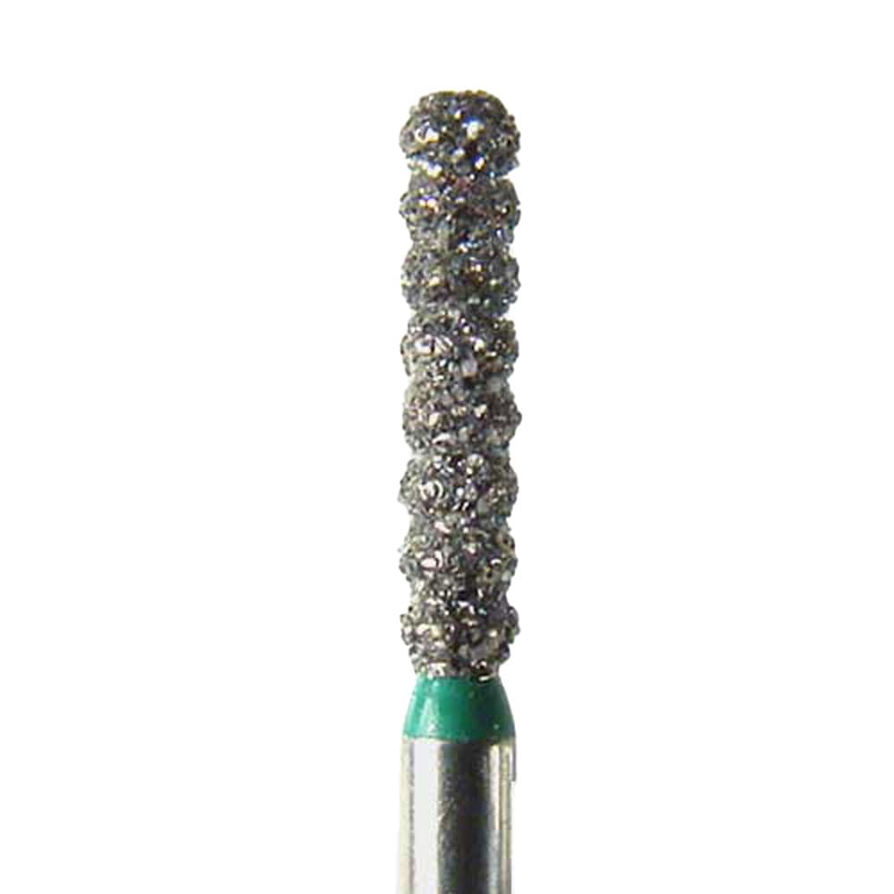 NeoDiamond® FG Diamond Bur, Coarse Grit, Gross Reduction, Cylinder, Flat End, 1.7 mm Diameter, 8.0 mm Length, Green Ring, 25/Pkg, #2217C (6051) thumbnail 6