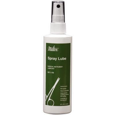 Miltex Spray Lube - Surgical Instrument Lubricant, 8 oz Spray Bottle, 12/Box - Miltex Spray Lube - Surgical Instrument Lubricant 12 - 8 oz Spray Bottles - Image 1