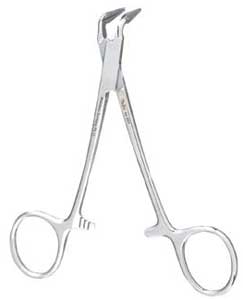 Miltex Peet 45 Degree Angle Silver Point Locking Forceps, 66-660 thumbnail 3