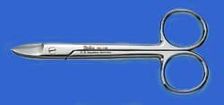 Miltex Crown and Collar Scissors, 4-1/4" (11 cm), Curved, Smooth Blades, #11S, 9D-135 thumbnail 13
