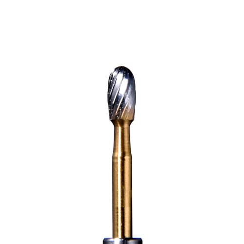ODS Precision Carbide FG #7408 Egg Shaped 12-Blade Trimming and Finishing Bur, Pack of 10 - ODS Precision Carbide FG #7408 Egg shaped, 12 blade, Trimming and Finishing - Image 1