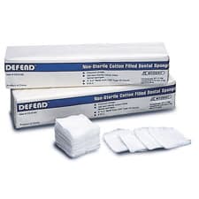 Defend 4" x 4" 4-Ply Non-Sterile Non-Woven Gauze Sponges, Rayon/Polyester, 32g, 2000/Case, 01KWVT5YRAABQ0RE6ESRAG48PZ - Defend 4" x 4" 4 ply Non-Sterile Non-Woven 32 gram weigh Rayon/Polyester - Image 1
