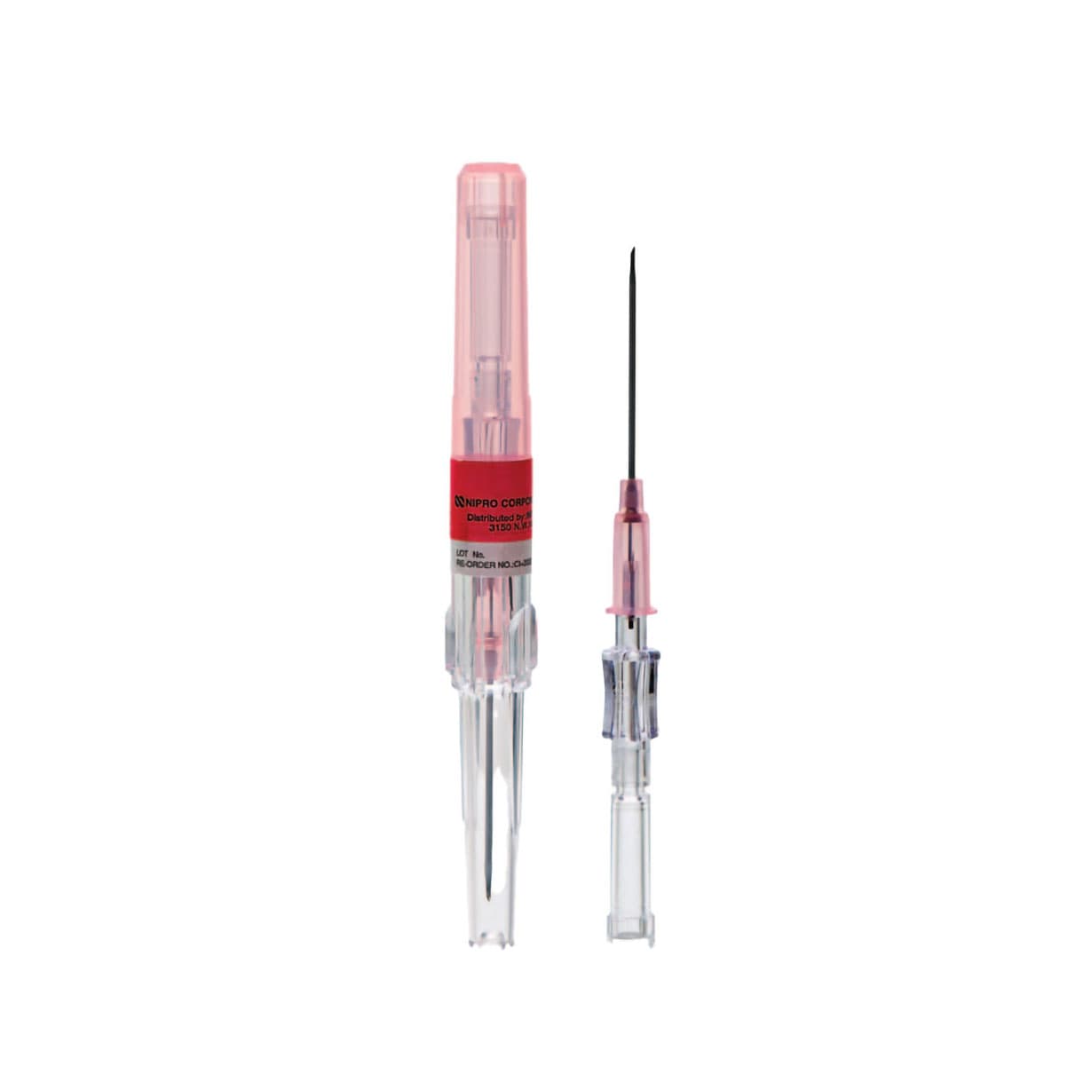 Nipro Safelet IV Catheter, 20 Gauge, 1" Luer Tapered End, Pink, Sterile, Safety, 50/Box thumbnail 8