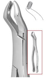Nordent Extraction Forceps, Upper Universal Third Molar, #210S, Stainless Steel, Serrated, Each thumbnail 5