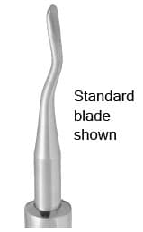 Nordent #46R Surgical Elevator, Back-Action Bend, Serrated, Hexagonal Handle, Single End, 3.2mm Blade, 1/Pkg thumbnail 5