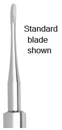 Nordent Titanium-Nitride Elevator #81, Modified Apexo, Straight, Single-End, 3.0mm Blade, #201 Handle thumbnail 3