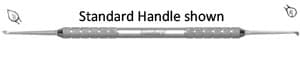 #2 Cleoid Discoid Carver DURALite Round Handle Double-End, 2.4mm Blade Width, CACD2-RND thumbnail 3