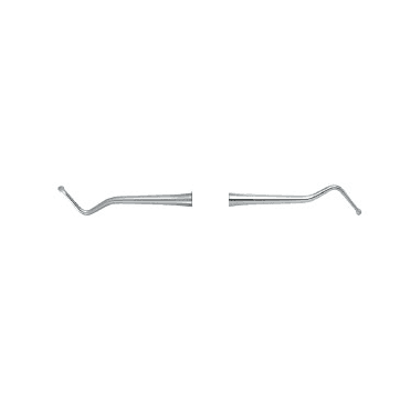 Nordent Excavator #1 Spoon, Double End, 1.2mm Head Size #17, DuraLite ColorRings Handle, Each thumbnail 4
