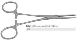 Nordent Hemostat Kelly #103, Straight, 5-3/4" (145mm), Stainless Steel thumbnail 5