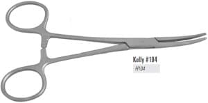 Nordent #104 Kelly Hemostat, Curved Jaws, 5.75" (145 mm), Stainless Steel thumbnail 6
