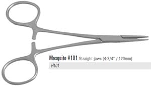 Nordent 4.75" Straight Halstead Mosquito Hemostat - Nordent 4.75" Straight Halstead Mosquito Hemostat - Image 1