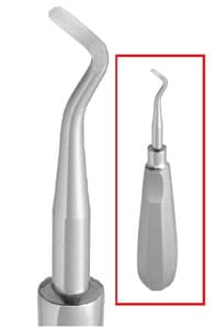 Nordent Potts #7 Extraction Elevator, Right, Single End, Stainless Steel, Hand Form Handle thumbnail 3