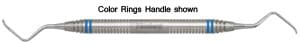 Nordent Prichard #1-2 Double End Periodontal Surgery Curette, Large Mirror, Standard Handle - Nordent Prichard #1-2, Double End Periodontal Surgery Curette. Large Mirror - Image 1