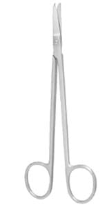Nordent Straight Suture Scissors #322, Long Handle, Straight Blades with Suture Hook, 6.25" (160mm) thumbnail 4
