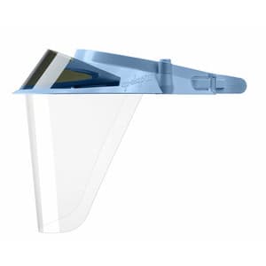 Op-D-Op II Visor Shield Protective Barrier System Kit II, Blue, 1 Visor, 3 Face Shields, 1 Mini Shield, 1 Light-Cure Filter, 355DKBL thumbnail 4