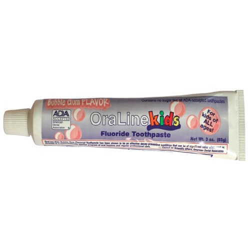 OraLine ADA Accepted Bubble Gum Fluoride Toothpaste, 0.85 oz, 144/Box, 42109 thumbnail 5