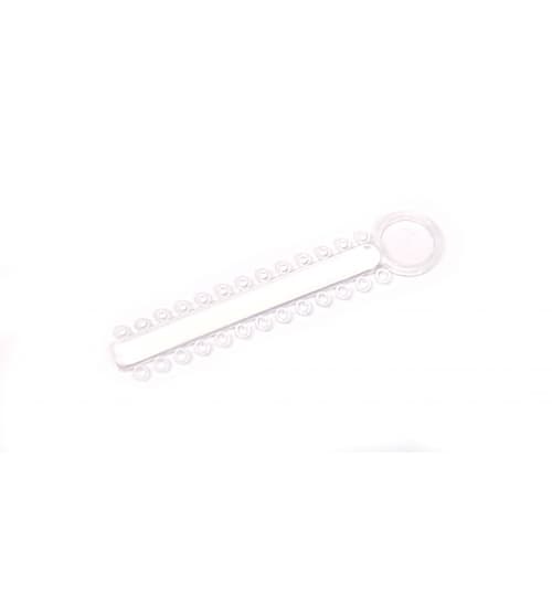 OrthoExtent Orthodontic Ligature Ties, Clear, 26 Ties per Stick, 1040 Ties per Bag - OrthoExtent Orthodontic Ligature Ties Clear. 26 ties on each stick. 1040 ties - Image 1
