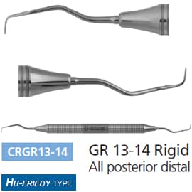Osung GR 13-14 Rigid Gracey Curette, Stainless Steel Handle, for Distal Surfaces of Posterior Teeth - Osung GR 13-14 Rigid Gracey curette a stainless steel handle, for Distal - Image 1