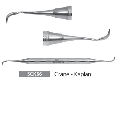 Hu-Friedy CK-6 Crane-Kaplan Sickle Scaler, Double-Ended, #6 Satin Steel Handle, 1/Pk thumbnail 9