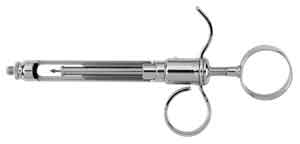 Osung Dental Anesthetic Syringe, Type A, 1.8 cc, Metric Thread with Thumb Ring - Osung Dental Anesthetic Syringe, Type A, 1.8 cc, metric thread with thumb - Image 1