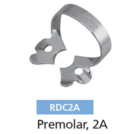Osung #2A Pre-molar Winged Stainless Steel Rubber Dam Clamp, Single Clamp - Osung #2A Pre-molar winged stainless steel rubber dam clamp, single clamp - Image 1