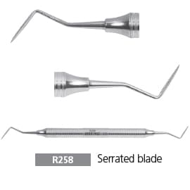 Osung R258 Serrated Blade Dental Periotome - Osung R258 Serrated blade dental periotome. These Periotomes have thin sharp - Image 1