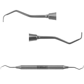 Osung GR 3-4 Rigid Gracey Curette, Stainless Steel Handle, Anterior/Premolars, American Type - Osung GR 3-4 Rigid Gracey curette with a stainless steel handle, for anterior - Image 1