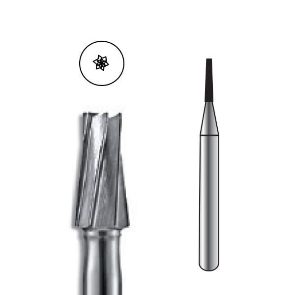 Pac-Dent FG #168 Taper Fissure Carbide Bur, Package of 10 - Pac-Dent FG #168 Taper Fissure Carbide Bur, Package of 10 Burs. - Image 1
