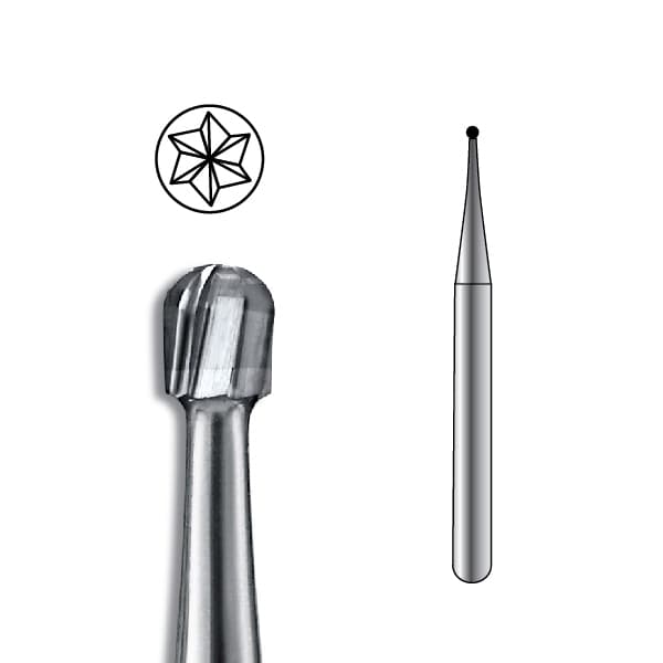 Pac-Dent HP #1/2 Round Carbide Bur, Package of 10 Burs - Pac-Dent HP #1/2 Round Carbide Bur, Package of 10 Burs. - Image 1