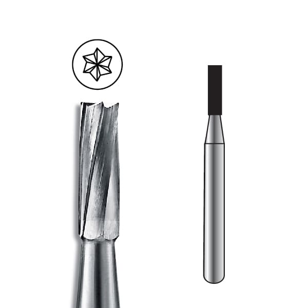 Pac-Dent FG #58 Straight Fissure Carbide Bur, Package of 10 - Pac-Dent FG #58 Straight Fissure Carbide Bur, Package of 10 Burs. - Image 1