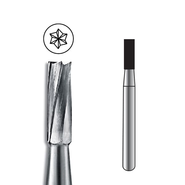 Pac-Dent FG #59 Straight Fissure Carbide Bur, Clinic Pack of 100 thumbnail 2