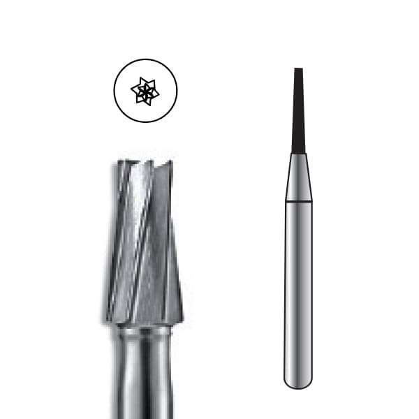 Pac-Dent HP #169L Taper Fissure Carbide Bur, Package of 10 Burs - Pac-Dent HP #169L Taper Fissure Carbide Bur, Package of 10 Burs. - Image 1