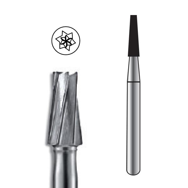 Pac-Dent FG #171L Taper Fissure Carbide Bur, Package of 10 Burs - Pac-Dent FG #171L Taper Fissure Carbide Bur, Package of 10 Burs. - Image 1
