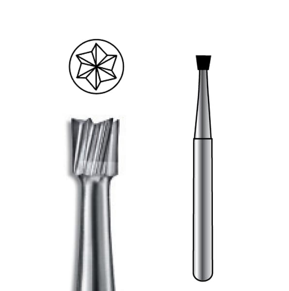 Pac-Dent HP #37 Inverted Cone Carbide Bur, Package of 10 - Pac-Dent HP #37 Inverted Cone Carbide Bur, Package of 10 Burs. - Image 1